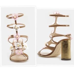 AUTHENTIC Zac Posen Claire Organza Leather Sandal